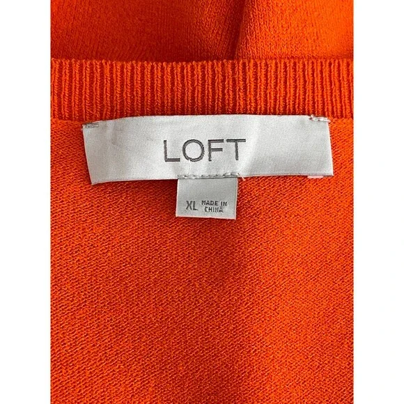 LOFT Scoop Neck Long Sleeve Knit Top Women's Size XL - Picture 3 of 8